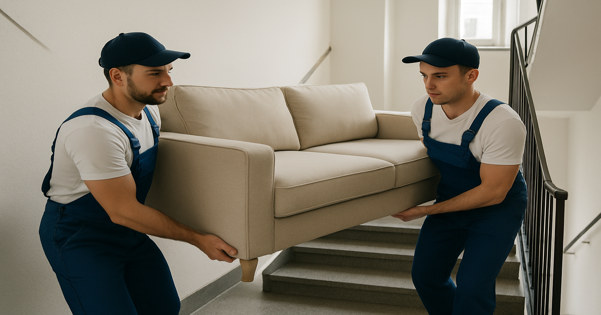 Möbeltransport Hagen – professionelles Team beim Möbeltragen